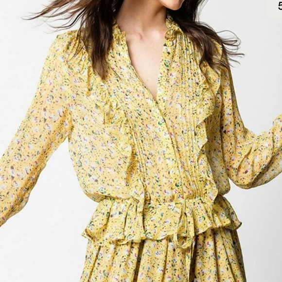 (SOLD)Self Portrait Yellow Floral Maxi Dress - Picture 4 of 8
